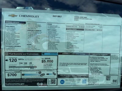 2027 Chevrolet Bolt LT