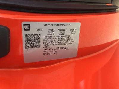 2025 Chevrolet Corvette Z06 3LZ