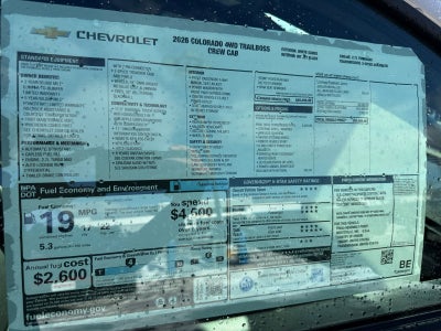 2026 Chevrolet Colorado Trail Boss
