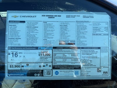 2026 Chevrolet Suburban High Country