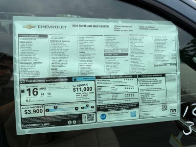 2026 Chevrolet Tahoe High Country