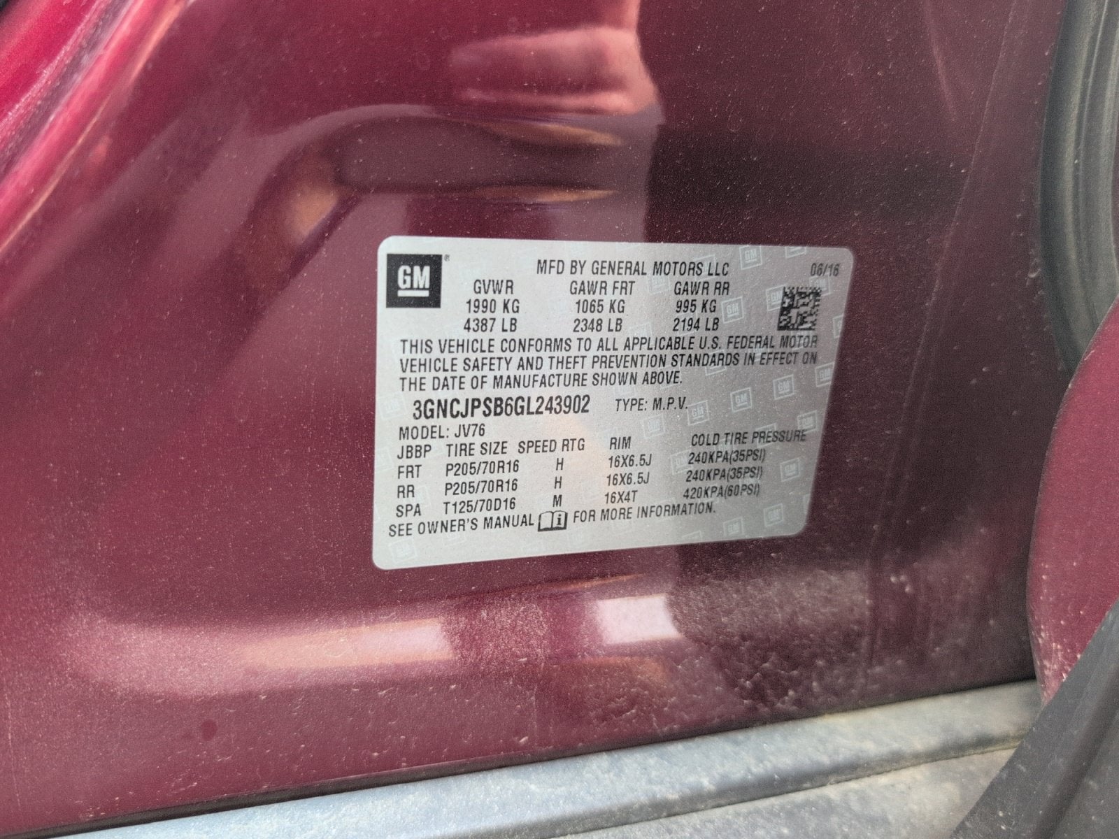 2016 Chevrolet Trax LT