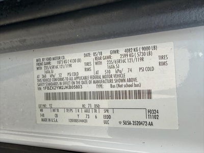 2018 Ford Transit Passenger Wagon XLT
