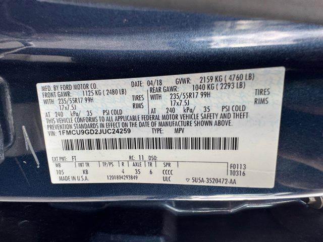 2018 Ford Escape SE