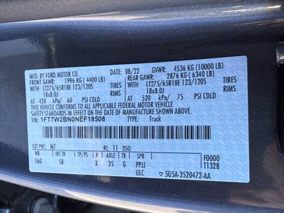2022 Ford Super Duty F-250 SRW LARIAT