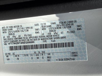 2022 Ford Super Duty F-250 SRW Platinum