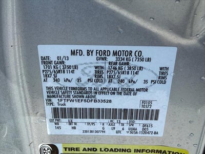 2013 Ford F-150 Lariat