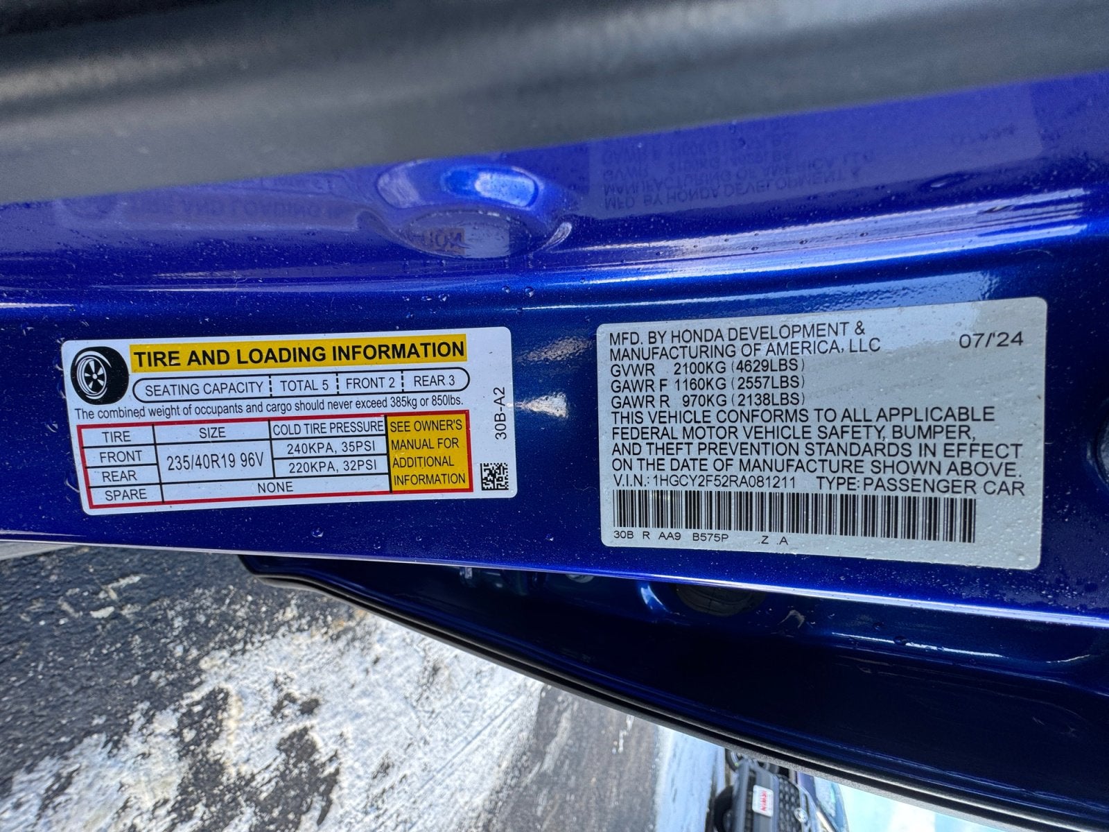 2024 Honda Accord Hybrid Sport