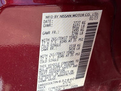 2023 Nissan Frontier PRO-4X