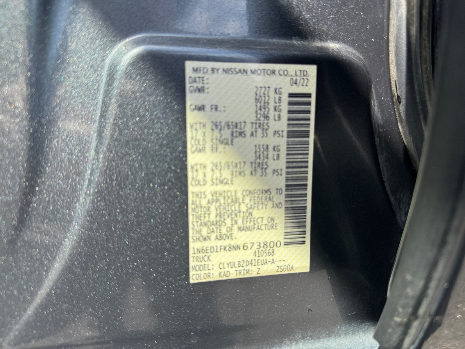 2022 Nissan Frontier SV