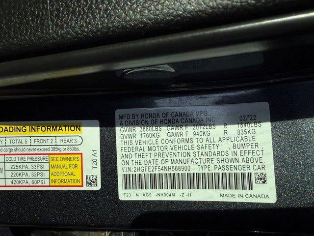 2022 Honda Civic Sport