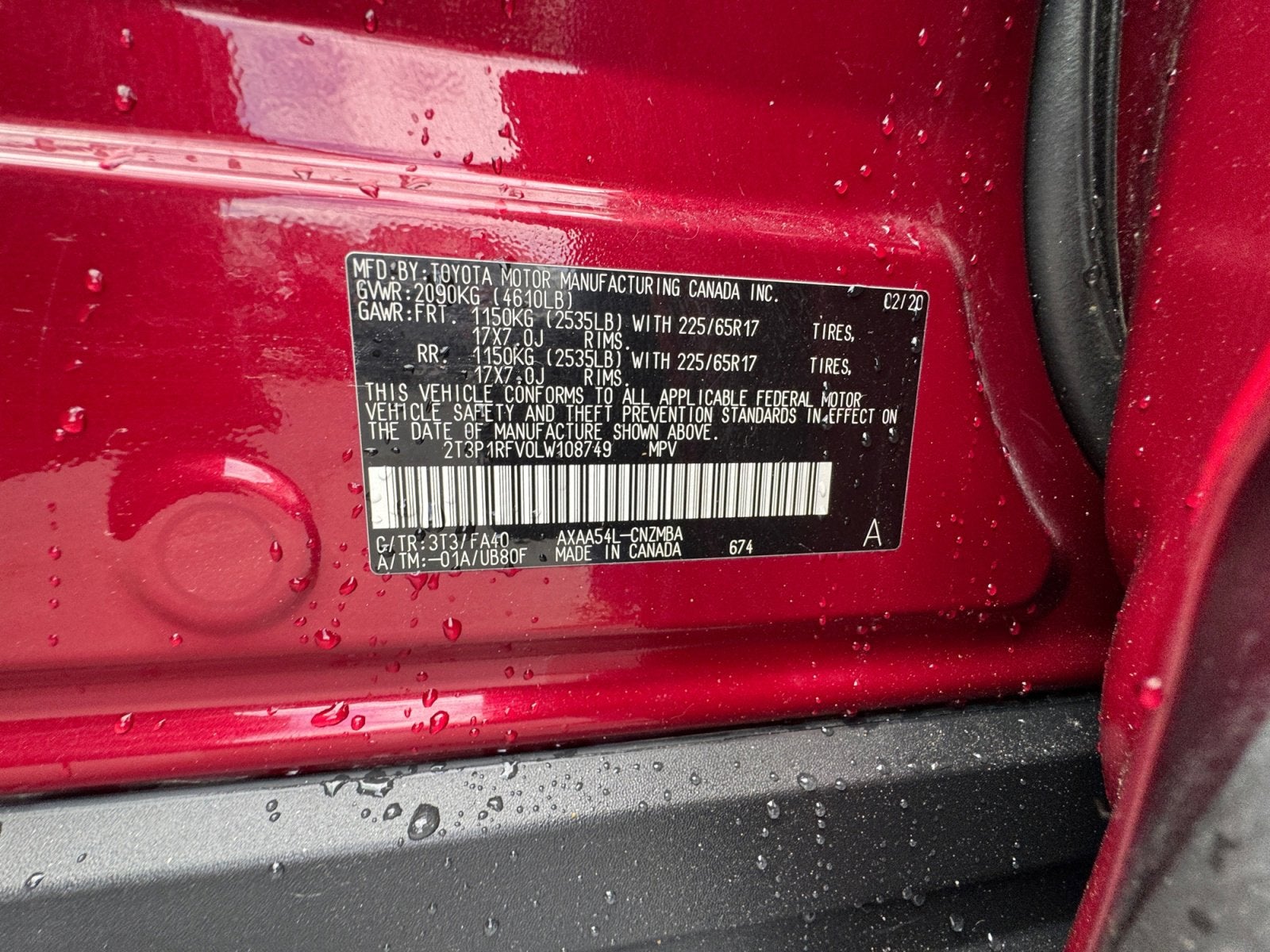 2020 Toyota RAV4 XLE
