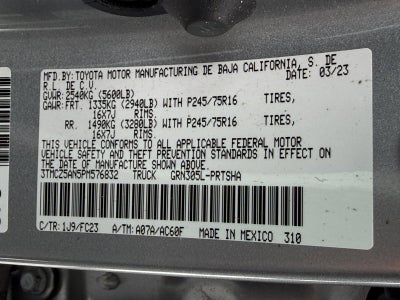 2023 Toyota Tacoma 4WD SR5