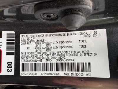2019 Toyota Tacoma 4WD SR5