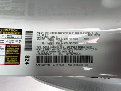 2025 Toyota Tacoma 4WD SR5