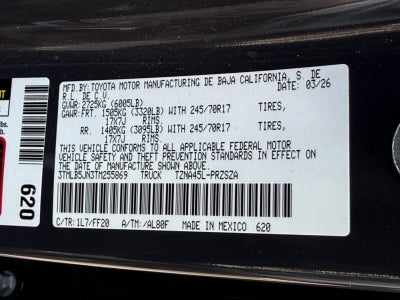 2026 Toyota Tacoma 4WD SR5