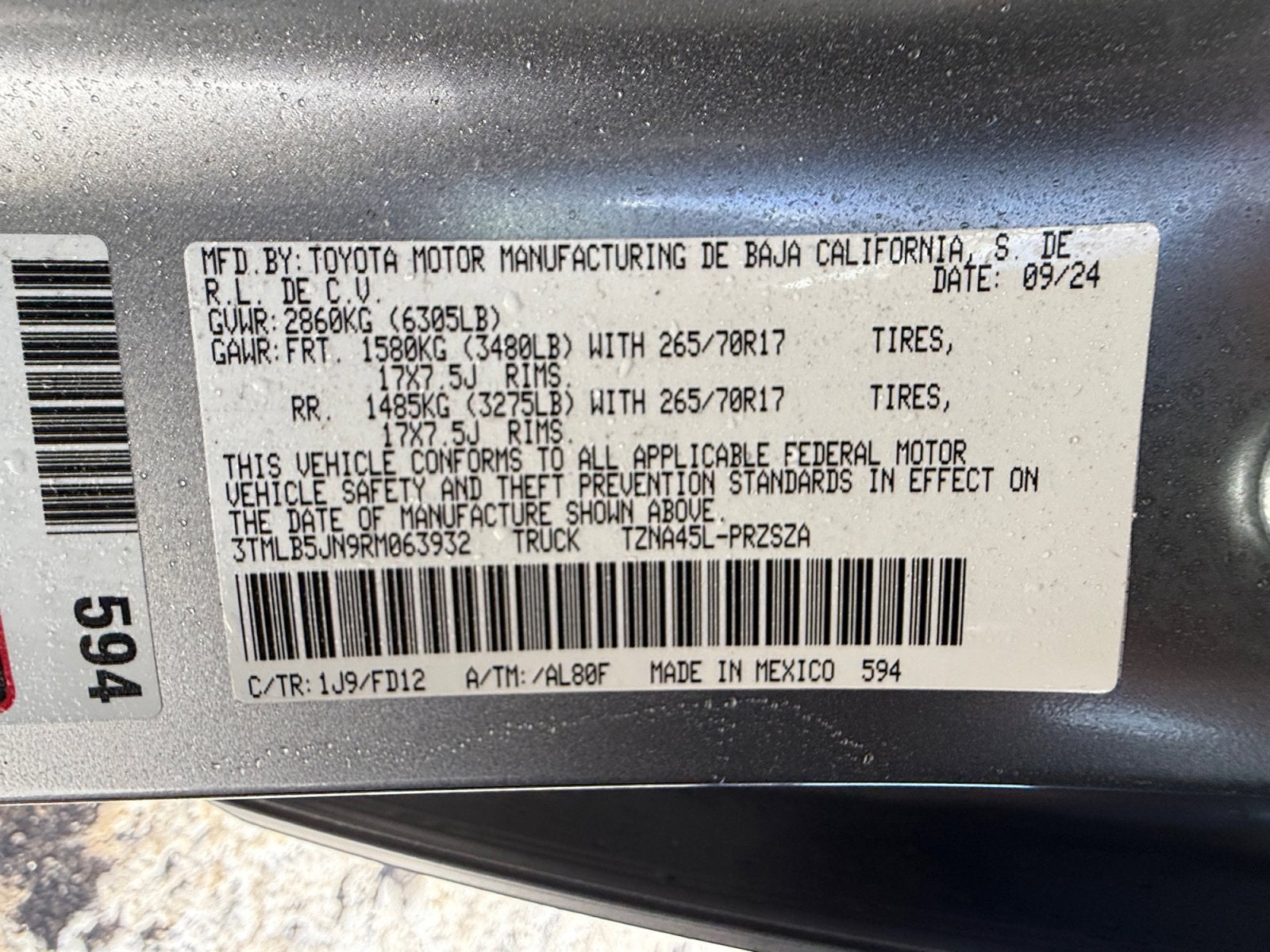 2024 Toyota Tacoma 4WD TRD Off Road