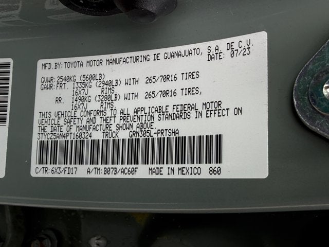 2023 Toyota Tacoma 4WD TRD Off Road