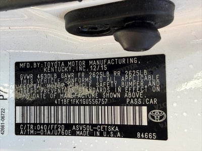 2016 Toyota Camry SE