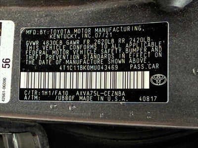 2021 Toyota Camry LE