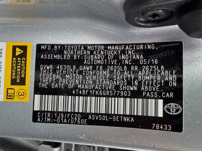 2016 Toyota Camry LE