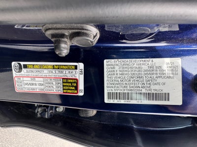 2021 Honda Ridgeline RTL-E