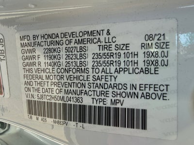 2021 Acura RDX w/Technology Package