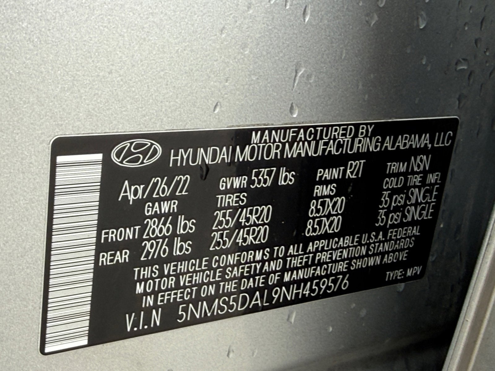 2022 Hyundai Santa Fe Calligraphy