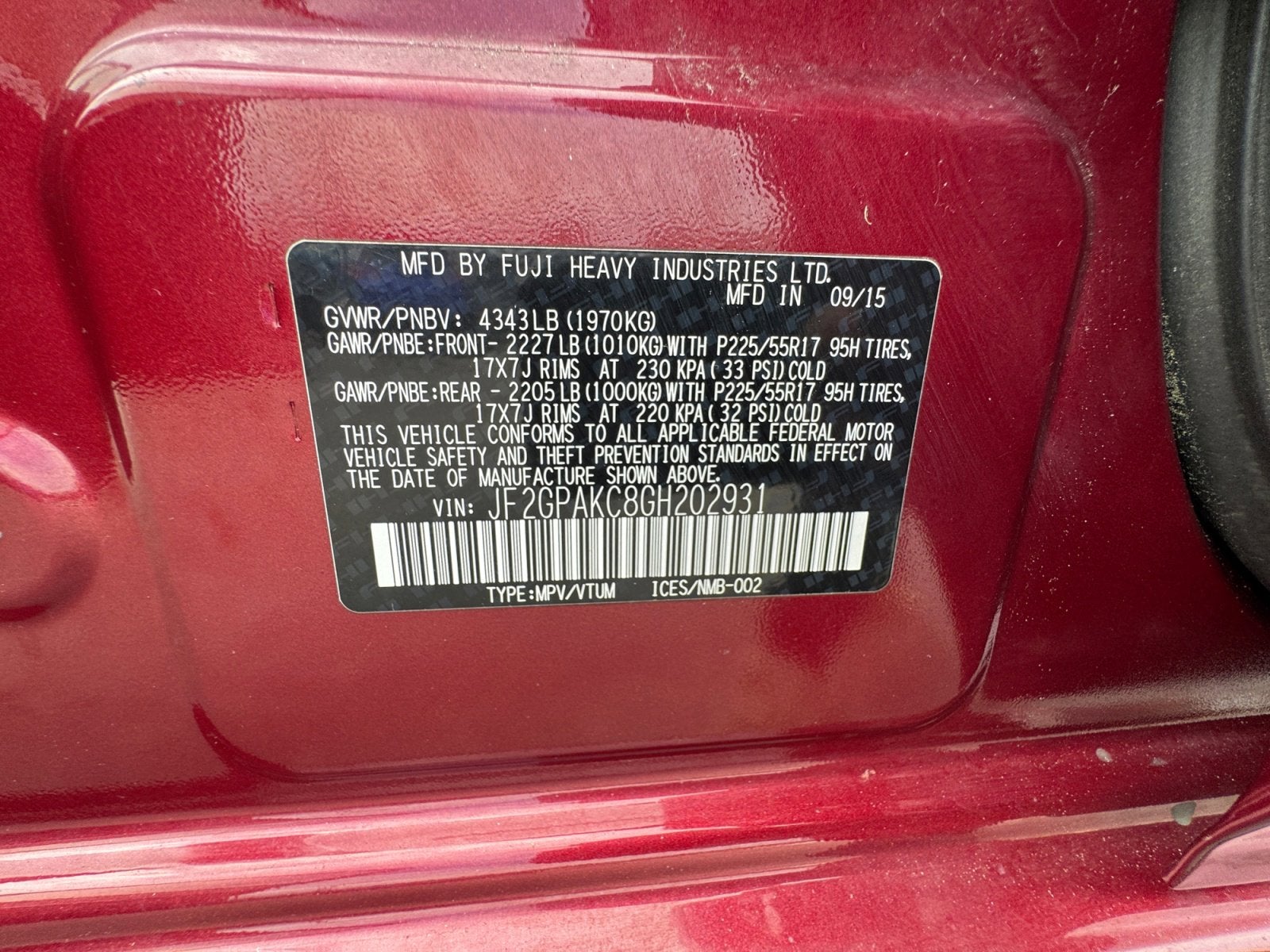 2016 Subaru Crosstrek Limited