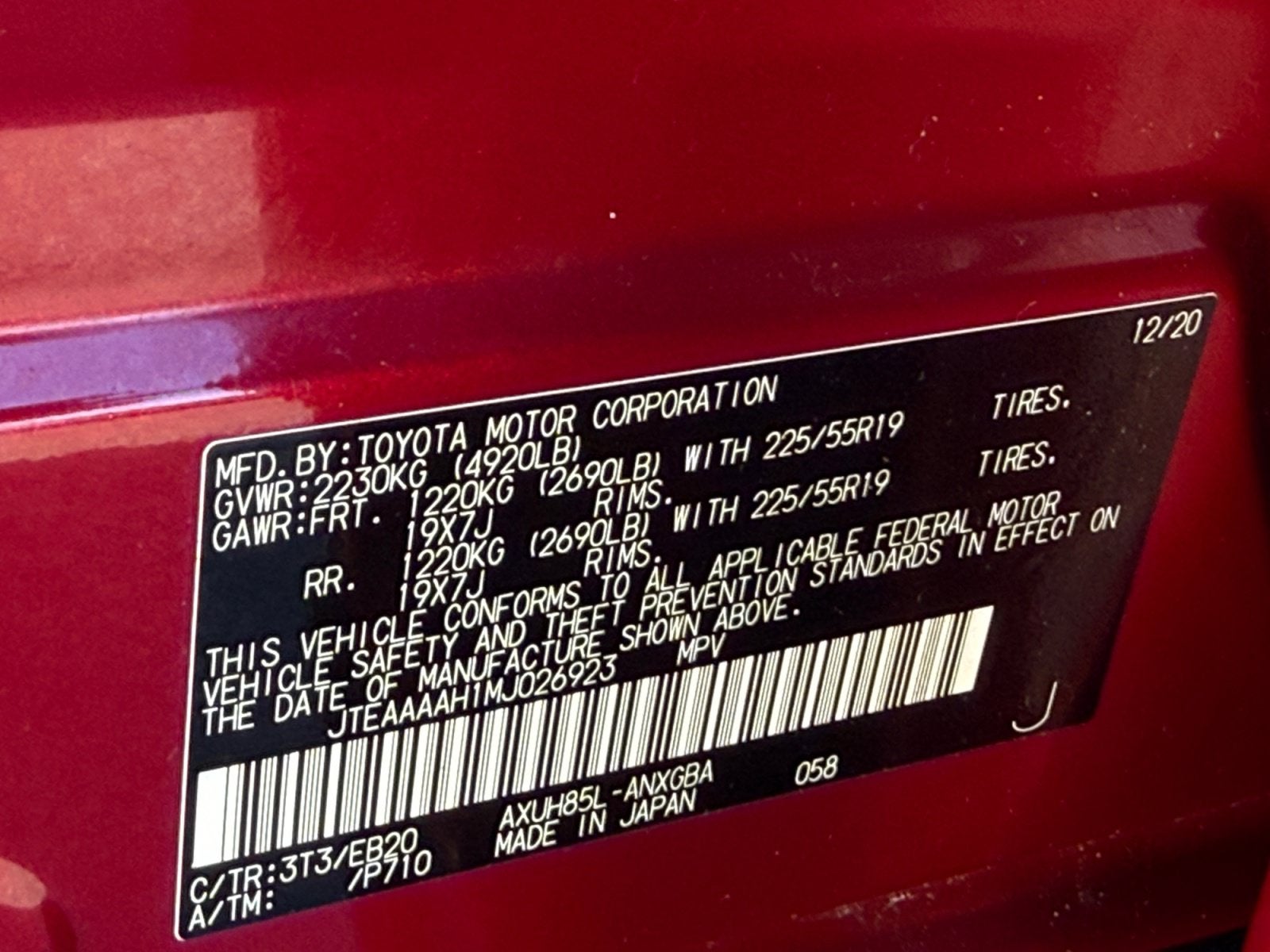 2021 Toyota Venza XLE