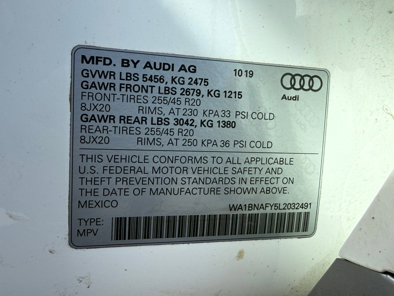 2020 Audi Q5 Premium Plus